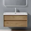 doporro Mobile Bagno Sospeso 100cm, Mobiletto per Bagno con Anteprima dell’immagine prodotto 1
