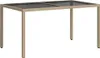 vidaXL Gartentisch 150x90x75 cm Gehärtetes Glas Poly Rattan Produktbild-Vorschau 5