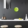 Glasuhr Wanduhr Küchenuhr Echt-Glas 30fi cm Gras grün Produktbild-Vorschau 3