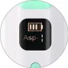 A close-up of a digital display on a baby nasal aspirator, showing battery level and a setting. Anteprima dell’immagine prodotto