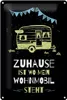 Blechschild Spruch Zuhause ist wo mein Wohnmobil 20x30cm Produktbild-Vorschau 1
