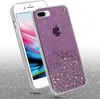 A close-up shot of a purple glitter phone case on a phone, with a sparkly background. Náhled obrázku produktu