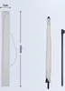 A diagram showing the dimensions of a folded umbrella and a separate pole. Produktbild-Vorschau