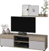 Wohnwand Vicco Berno Sonoma/Weiß 2 Teile, Model 57823 Produktbild-Vorschau 5