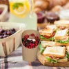 Relaxdays Kraftpapier Becher 100er Set, abgeschrägt, Produktbild-Vorschau 2