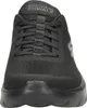 A close-up front view of a black Skechers Go Walk Flex shoe. Produktbild-Vorschau
