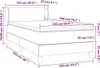 vidaXL Lit boxspring avec matelas gris clair 100x200 cm Voir les images du produit 6