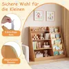 COSTWAY Kinderbücherregal aus Holz, 5-stufiges Bücherregal Produktbild-Vorschau 4