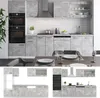 Küchenzeile Vicco R-Line Beton 300 cm mit Hochschrank, ohne Produktbild-Vorschau 8