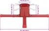 vidaXL Christbaumständer Rot 61x61x15,5 cm Produktbild-Vorschau 8