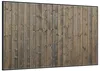 Wallario Wandbild Holzpaneelen in grau braun - Holzmuster Produktbild-Vorschau 2