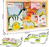 MalPlay dřevěné puzzle farma zoo zvířata skládačka Náhled obrázku produktu 2