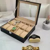 Černý box na hodinky na 10 kusů hodinek Organizér na 10 ks Náhľad obrázku produktu 13