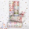 18 roliek Washi maskovacie pásky sada Kvetinová zlatá fólia Náhľad obrázku produktu 3
