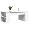 A white coffee table with a plant and a glass of water on it, set against a white background. Náhled obrázku produktu