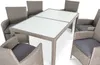 A dining set with a table and chairs on a white background. Náhľad obrázku produktu
