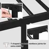 Yaheetech Cadre de lit métallique pour matelas 140 x 200 cm Voir les images du produit 8