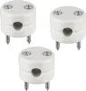 3er PACK I Porzellan Retro Kabelhalter 2-teilig I weiß Produktbild-Vorschau 4