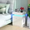 2x Nachttisch mit LED,Weiß Hochglanz Nachtschrank mit Produktbild-Vorschau 2