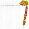 Špízy Šampónové špízy na mäso 32 cm Gril Nerezové 20 ks. Náhľad obrázku produktu 8