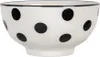 Clayre & Eef 6CEBO0195 Miska ceramiczna biała czarna Ø 11x6 Podgląd zdjęcia produktu 1