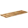 Tischplatte mit Baumkante 110x40x3,8 cm Raues Mango Produktbild-Vorschau 2