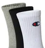Champion Unisex Socks Basics 6pk Crew Füßlinge, Hellgrau Produktbild-Vorschau 3