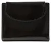 Schwarz kleine Damen Lederbrieftasche, Damen Leder Produktbild-Vorschau 1