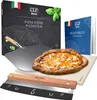 CLP Pizzastein mit Rezept-Buch für Backofen & Grill 38x30 Produktbild-Vorschau 1