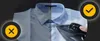 A split image showing a wrinkled shirt on the left and a smoothly ironed shirt on the right, with an iron in use. Anteprima dell’immagine prodotto