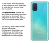 Back of a smartphone with text explaining a screen protector. Náhled obrázku produktu