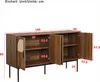 A diagram of a wooden sideboard with dimensions indicated. Anteprima dell’immagine prodotto