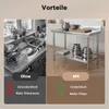 Wiltec roestvrijstalen tafel, werkbank, roestvrijstalen Productafbeelding-voorbeeld 8