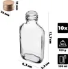 KADAX fľaštička na bok 100 ml, 10 kusov, malé sklenené Náhľad obrázku produktu 2