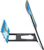 A smartphone is placed on a black stand, which is connected to a larger screen. The smartphone screen displays an image of a person surfing. Náhled obrázku produktu