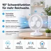 Stolný ventilátor s osciláciou 90° – Tichý ventilátor s 3 Náhľad obrázku produktu 5