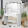 Tavolino LUCIA con illuminazione 108x40x140cm, bianco Anteprima dell’immagine prodotto 14