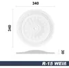 Marbet Design Stuckrosette aus EPS Styropor, weiß - Produktbild-Vorschau 2