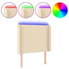 [Home] LED Kopfteil Creme 103x16x118/128 cm Stoff , Neue Produktbild-Vorschau 2