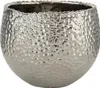 Übertopf Lajos Steingut H.10/14/19 Ø.13/17/24 cm silber 3er Produktbild-Vorschau 3