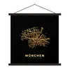 MuchoWow® Textilposter Karte - München - Luxus - Stadtplan Produktbild-Vorschau 1