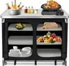 XMTECH 100x50x80cm Cuisine de camping avec structure en Voir les images du produit 9