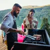 Grillzange aus Edelstahl mit Holzgriff Produktbild-Vorschau 3
