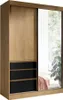 Šatní skříň se zrcadlem 140 cm DONG - bílá Náhled obrázku produktu 2