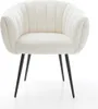 DELIFE Esszimmerstuhl Jada-Flex Bouclé Soft Beige 4-Fuß Produktbild-Vorschau 2