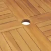 vidaXL Tavolo da giardino pieghevole 85x85x76 cm in legno Anteprima dell’immagine prodotto 9