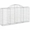Gabionen mit Hochbogen 25Stk. 200x30x100/120cm Verzinktes Produktbild-Vorschau 3