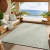 SIMPEX Kurzflor Teppich 240x340 cm XL Grün Wohnzimmer, Produktbild-Vorschau 3