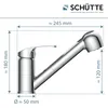 SCHÜTTE Küchenarmatur DIZIANI mit Geschirrbrause, Produktbild-Vorschau 4