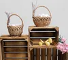 Creative Home Dětský kulatý proutěný košík s uchem | Malý Náhled obrázku produktu 3